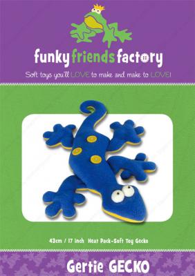 Gertie Gecko sewing pattern Funky Friends Factory