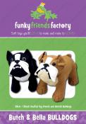 Butch and Bella Bulldogs sewing pattern Funky Friends Factory