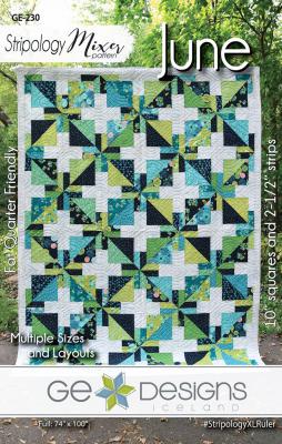 INVENTORY REDUCTION - June quilt sewing pattern from GE Designs