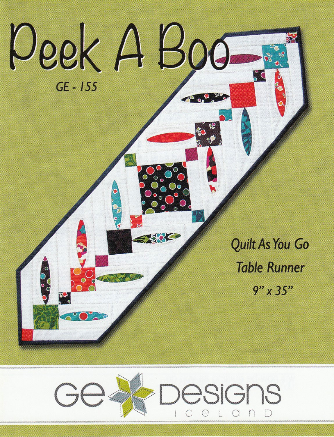 Peek-a-Boo-table-runner-sewing-pattern-GE-Designs-front