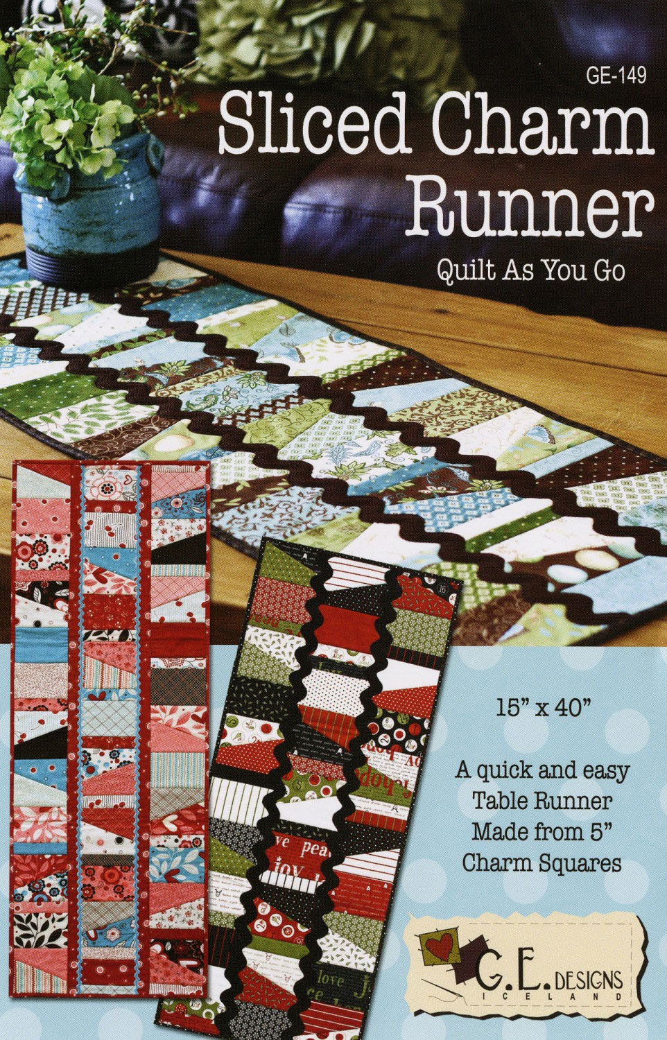 Sliced-Charm-Runner-table-runner-sewing-pattern-GE-Designs-front
