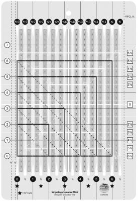 Creative Grids Stripology Squared MINI Quilt Ruler - CGRGE3