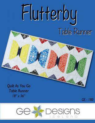 Flutterby table runner sewing pattern from GE Designs