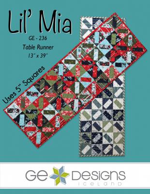 Lil Mia table runner sewing pattern from GE Designs