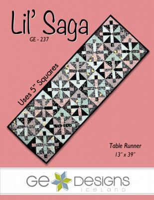 Lil Saga table runner sewing pattern from GE Designs