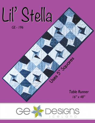 INVENTORY REDUCTION - Lil Stella table runner sewing pattern from GE Designs