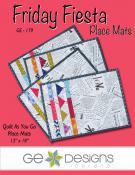 YEAR END INVENTORY REDUCTION - Friday Fiesta Placemats sewing pattern from GE Designs
