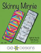 Skinny Minnie table runner sewing pattern from GE Designs