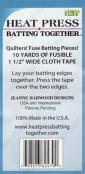 Heat Press Batting Together fusible cloth tape - 1 1/2