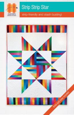 Strip Strip Star quilt sewing pattern from Hunter's Design Studio