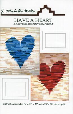 Have A Heart quilt sewing pattern from J. Michelle Watts Designs