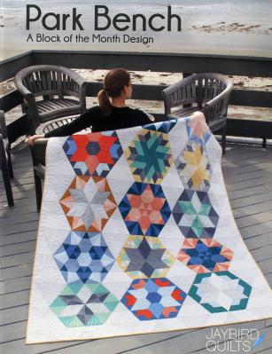 Park Bench quilt sewing pattern book from Jaybird Quilts