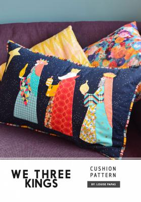 We Three Kings pillow sewing pattern by Louise Papas for  Jen Kingwell Designs Collective