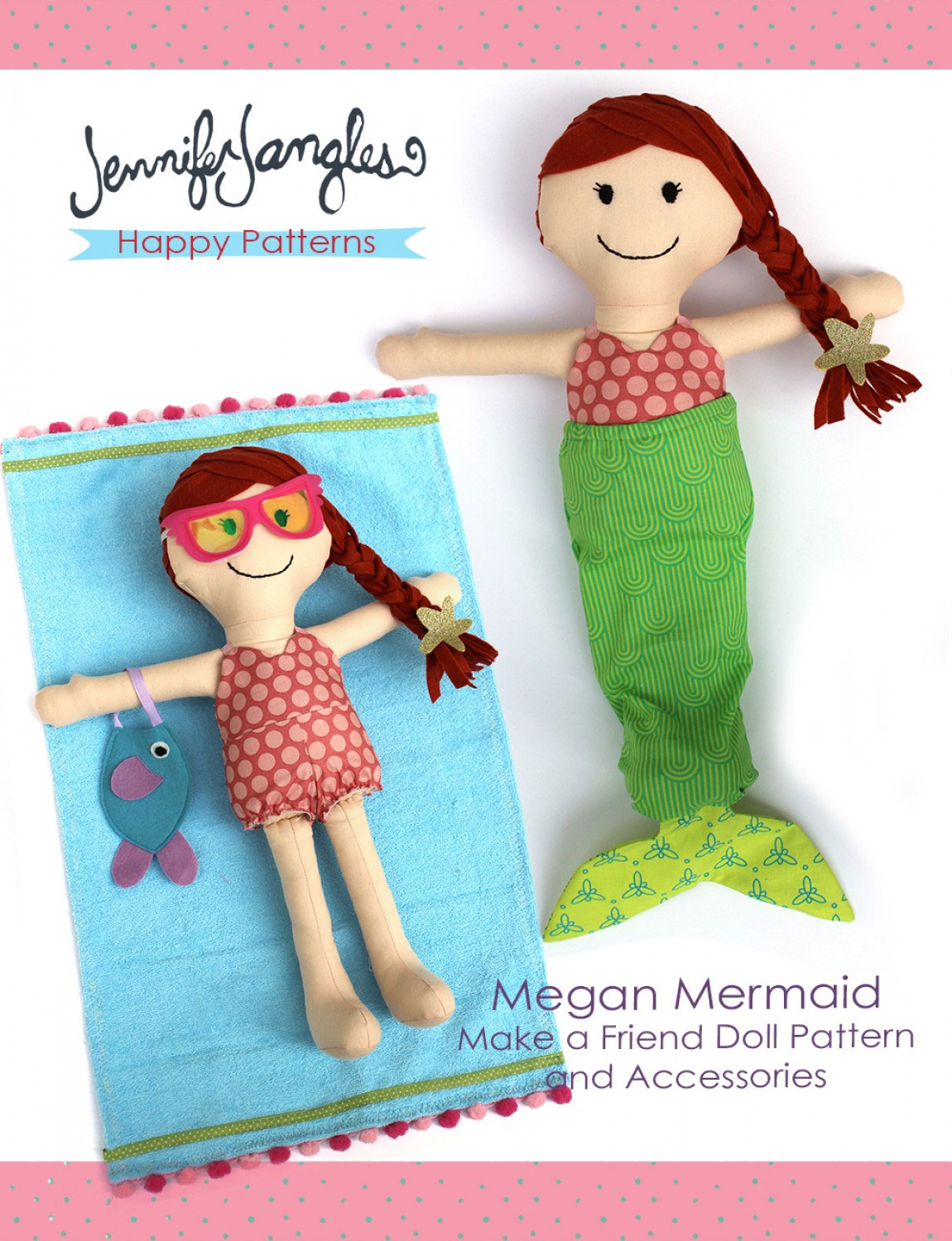Megan-Mermaid-doll-sewing-pattern-Jennifer-Jangles-front