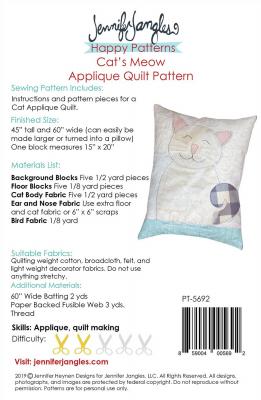 Cats-and-Canaries-quilt-sewing-pattern-Jennifer-Jangles-back