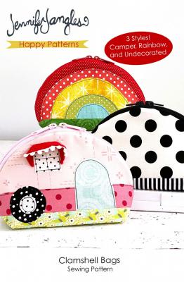 CLOSEOUT - Clamshell Bags sewing pattern from Jennifer Jangles
