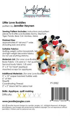 Little-Love-Buddies-soft-toy-sewing-pattern-Jennifer-Jangles-back