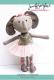 CLOSEOUT - Elena the Ballerina Elephant Make a Friend doll sewing pattern from Jennifer Jangles