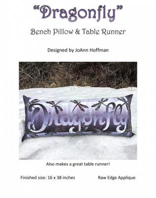 Dragonfly Bench Pillow sewing pattern from JoAnn Hoffman Designs