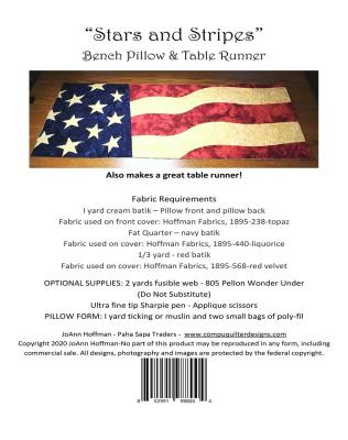 Stars-and-Stripes-Bench-Pillow-sewing-pattern-JoAnn-Hoffman-Designs-back