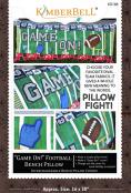 CLOSEOUT...Game On! Football Bench Pillow sewing pattern from KimberBell Designs
