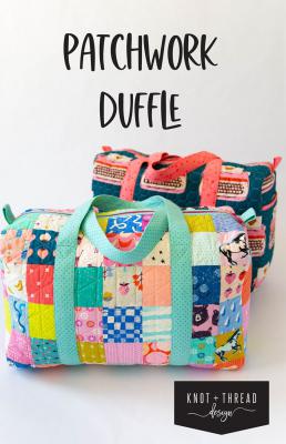 Patchwork Duffle sewing pattern from Knot + Thread Designs