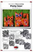INVENTORY REDUCTION...Flatty Cats Mama & Baby Pillows sewing pattern from La Todera