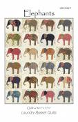 Elephants quilt sewing pattern from Laundry Basket Quilts