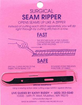 Surgical Seam Ripper from Live Guides Kathy Ruddy 