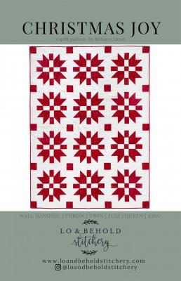 Christmas Joy quilt sewing pattern from Lo & Behold Stitchery