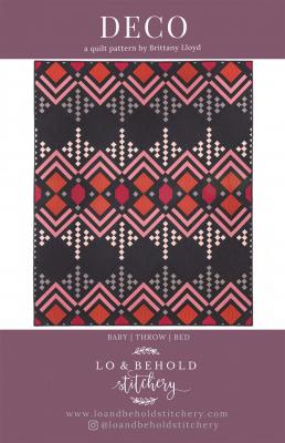 JINGLE BELL SPECIAL (limited time)  Deco quilt sewing pattern from Lo & Behold Stitchery