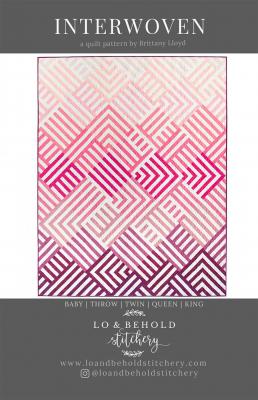 Interwoven quilt sewing pattern from Lo & Behold Stitchery