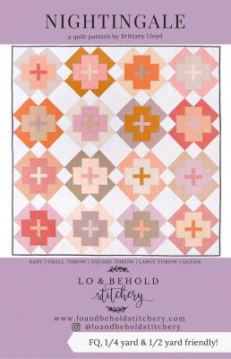 Nightingale quilt sewing pattern from Lo & Behold Stitchery