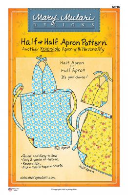CLOSEOUT - Half & Half Apron sewing pattern from Mary Mulari Designs