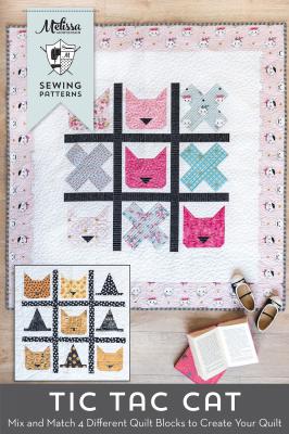 Tic Tac Cat quilt sewing pattern from Melissa Mortenson Patterns