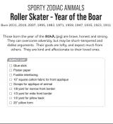 SPOTLIGHT SPECIAL - Digital Download - Roller Skater Year of the Boar PDF sewing pattern from Kawaii Ota 3