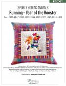 Digital Download - Running Year of the Rooster PDF sewing pattern from Kawaii Ota