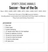 Digital Download - Soccer Year of the Ox PDF sewing pattern from Kawaii Ota 3