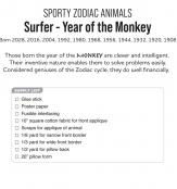 Digital Download - Surfer Year of the Monkey PDF sewing pattern from Kawaii Ota 3