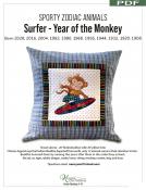 Digital Download - Surfer Year of the Monkey PDF sewing pattern from Kawaii Ota
