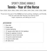 Digital Download - Tennis Year of the Horse PDF sewing pattern from Kawaii Ota 3
