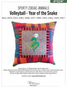Digital Download - Volleyball Year of the Snake PDF sewing pattern from Kawaii Ota