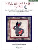 Digital Download - Year of the Rabbit PDF sewing pattern from Kawaii Ota