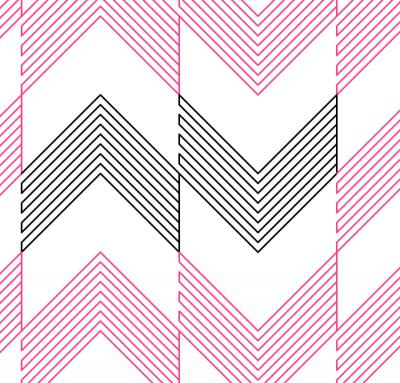 Continued Chevron DIGITAL Longarm Quilting Pantograph Design by Oh Sew Kute