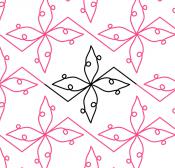 Chevron-and-Petals-DIGITAL-longarm-quilting-pantograph-Oh-Sew-Kute-Cassie-Thompson