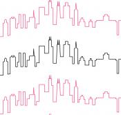 Chicago Skyline DIGITAL Longarm Quilting Pantograph Design by Oh Sew Kute