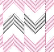 Continued Chevron DIGITAL Longarm Quilting Pantograph Design by Oh Sew Kute