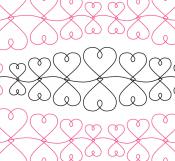 Continuous Love DIGITAL Longarm Quilting Pantograph Design by Oh Sew Kute