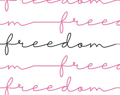 Freedom DIGITAL Longarm Quilting Pantograph Design by Oh Sew Kute