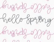 Hello Spring DIGITAL Longarm Quilting Pantograph Design by Oh Sew Kute